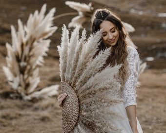 Boho bidermajer lepeza